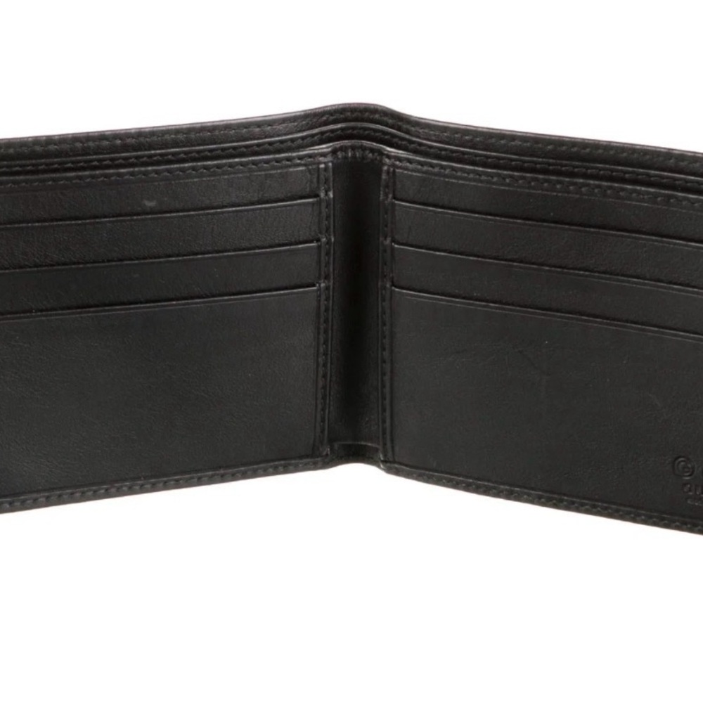 EUC! Gucci Embossed Black Leather Wallet/Card Holder - Picture 4 of 6